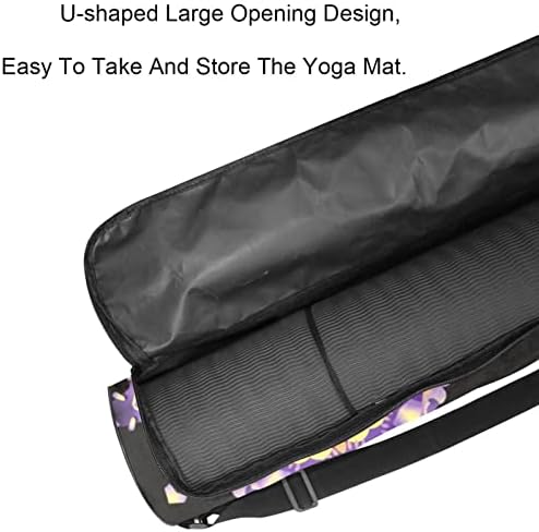 Laiyuhua Yoga Mat Bag, bolsa de ginástica de ioga com zíperas duplas para mulheres e homens