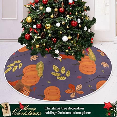 Decoração da saia da árvore de Natal de Alaza, pequena saia de mini árvores Ornamento de 35,4 polegadas
