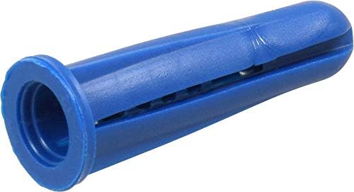 O Hillman Group 370342 Anchor de plástico cônico azul, 10-12 x 1 polegada, 100-pacote