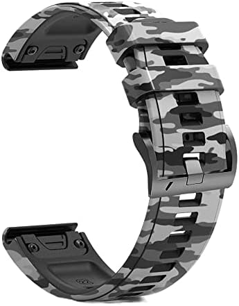 Sawidee 26 22mm Silicone Redunda Relógio Relógio para Garmin Fenix ​​7 7x 6 6x Pro 5x 5 mais 3 h Mk2