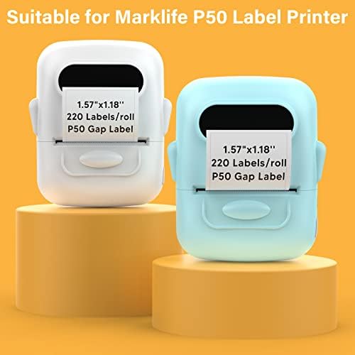 Marklife Térmica Etiqueta-rótulo do Circle Sticker Rótulo para P50 Label Printer, 2''x2 '', 150 rótulos/roll,
