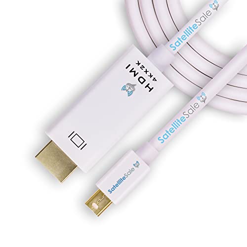 Satellitesale Uni-Directional Mini Displayport para HDMI Cable Male para Male 4K/30Hz 8,64 Gbps Wire Universal