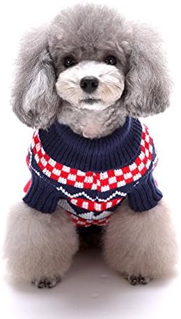 Ranphy Small Dog Christmas Sweater Pet Turtleneck Jumper Puppy Knitwear Apparel Casa de clima frio Chihuahua