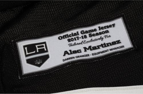 Alec Martinez Los Angeles Kings Usado 27 Black Jersey da temporada 2017-18 da NHL - tamanho 56 - jogo usado
