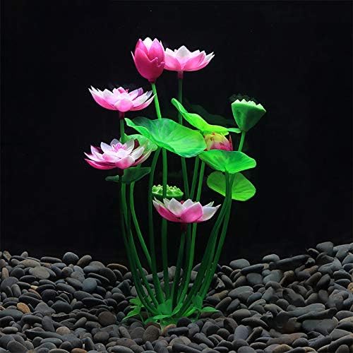 HUTISHOP2020 Aquário, plantas aquáticas, simulação de flores aquáticas Favorias de casamento plástico lótus