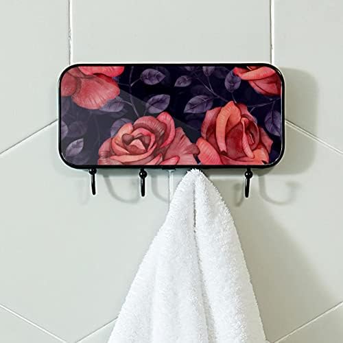 Lyetny Toalheiro Towel Towel Montado com Towel Rack Decoração de banheira Roupa de casaco Roupa de aquarela