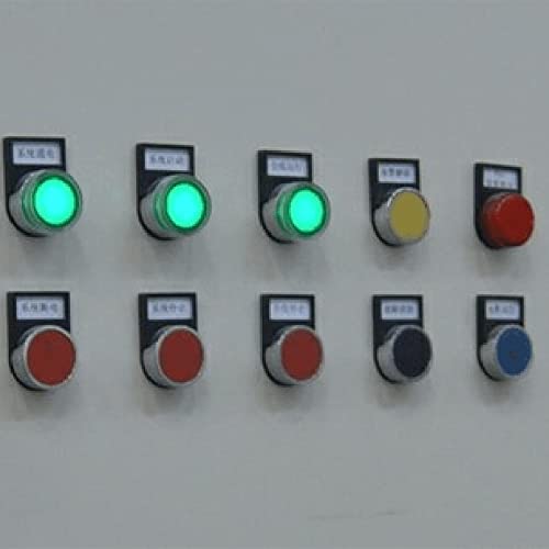 OTHMRO 220V Indicador de sinal de LED Luz, 22mm/0,115 polegada diâmetro 10pcs ad16-22ds conchas de plástico