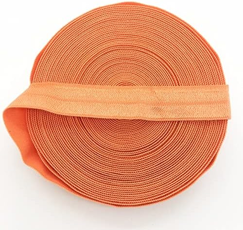Selcraft 5yards/lote 5/8 15mm Orange Multirole dobra sobre spandex elástico banda de cetim Ties acessórios de cabelo