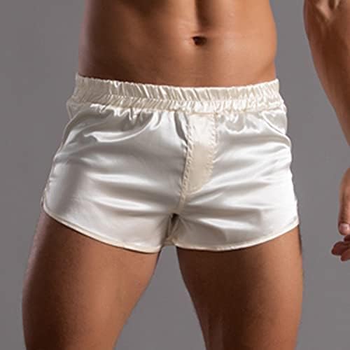 BMISEGM Mens boxers roupas íntimas calças de cor sólidas de verão