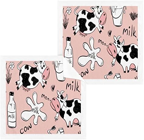 Kigai 2 pacote panos de leite de vaca - toalhas de rosto macio, toalhas de ginástica, qualidade de hotel e spa,