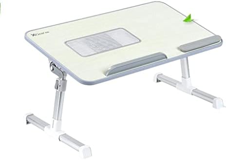 NECEDAYFY LAPTOP LOPT, suporte de mesa de laptop dobrável, mesa de laptop ajustável em altura