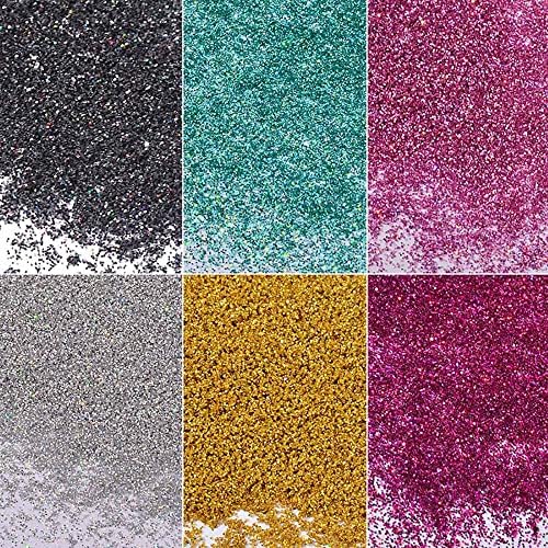 Misscheering Mirror Efeito Rainbow Crystal Opal Nails Powder Glitter Powder Powels UNIFIDOS ART PECMENTO