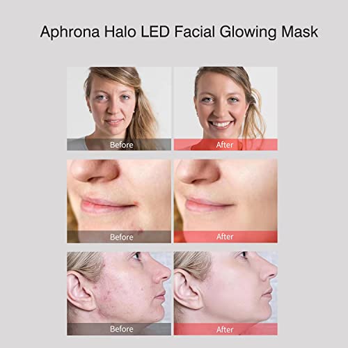 Terapia com máscara facial de Aphrona LED, Halo LED LED Light Terapia Facial e Máscara de Cuidados