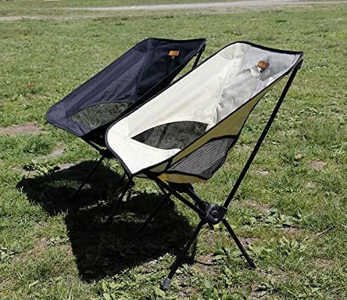 Cadeira de mochila de acampamento, cadeira dobrável portátil leve com bolsa de transporte, cadeira