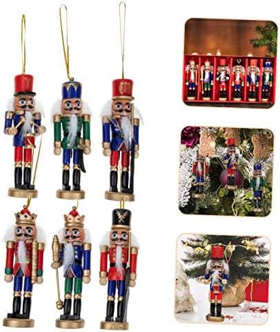 ABOOFAN 60 PCs em puppets de puppets de nutcrackers Xmas de madeira para lareira de madeira decoração de ornamento