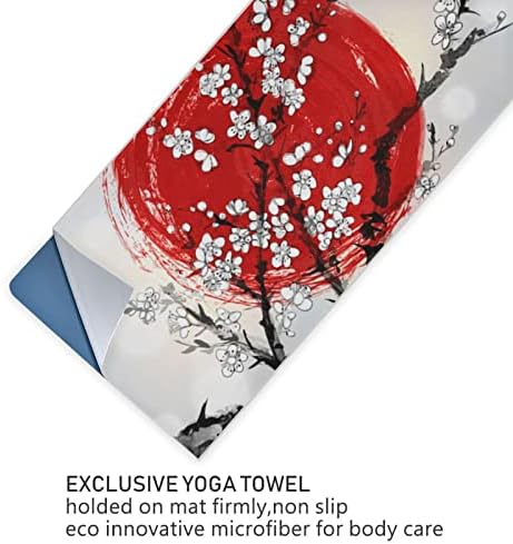 Aunstern Yoga Blanket Flor-Blossom-Red-Sun-Japan Yoga Toard Yoga Mat Toalha