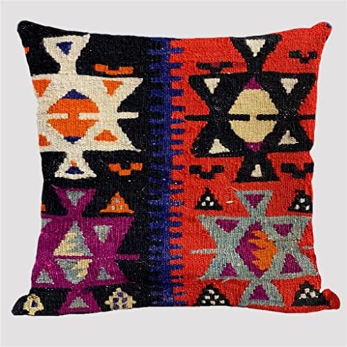 PDGJG Padrões Bohemianos Casos de linho Caso Multicolors abstratos geometria étnica travesseiros de sofá de