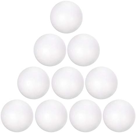 Uxcell 12pcs 3 Bolas de espuma de poliestireno branco de 3 Bola sólida suave para artesanato,