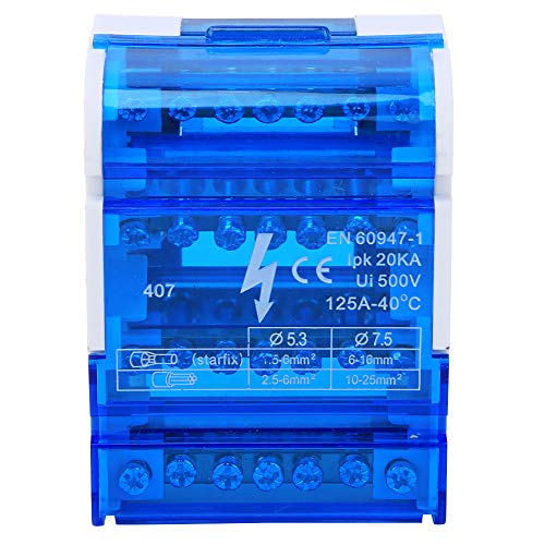 407 125A caixa de distribuição de terminal de 500v Caixa de junção de 4 níveis com capa transparente