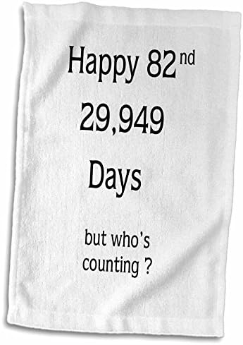 3drose florene - eventos especiais - impressão de engraçado Happy 82 Birthday in Days - toalhas