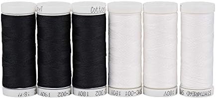 Simthread de bordado de algodão 50wt Frea de costura para a mão ou a máquina Bordado de costura acréscimo.