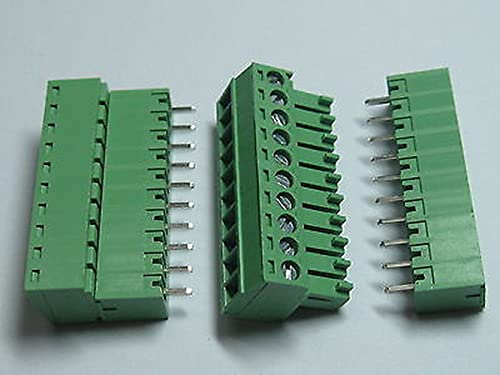 12 PCS parafuso do conector do bloco de parafuso 3,5 mm 10 pinos/jeito Green Type de tração verde