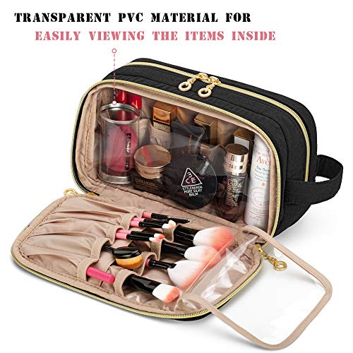 Bolsa de higiene pessoal Teamoy Makeup com alça, sacola de cosméticos organizadores de maquiagem