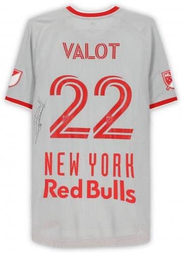 Florian Valot New York Red Bulls autografou a camisa 22 Used Usado da temporada de 2020 MLS - camisas