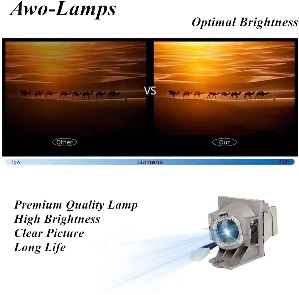 Awo 5j.jgr05.001 lâmpada de lâmpada de substituição premium com alojamento para o projetor BENQ MX731
