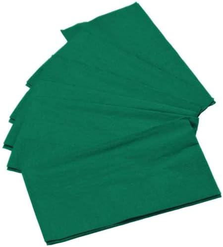 Perfectware- 2 DING DINAMENTO DE PLY GREEN - 50 CT Verde 2 Ply 15 x 17 guardanapos de jantar de papel