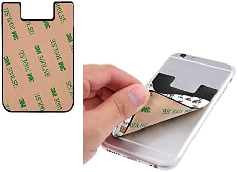 Fofo chihuahua pug padrão de telefone portador de cartão de couro PU CASO DE CARTO DE CARTO DE