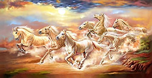 Vaastu Seven Horse Canvas Pintura