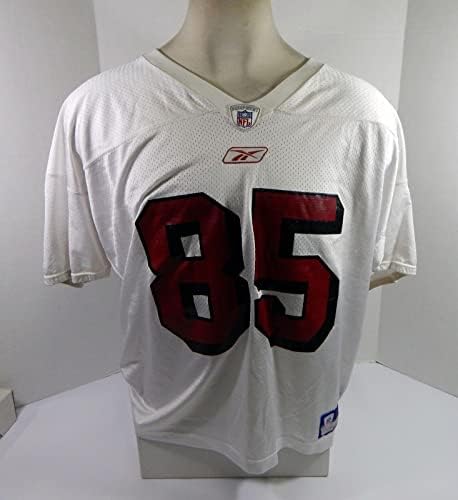 2002 San Francisco 49ers Mark Aneli 85 Jogo emitido White Practice Jersey 2xl - Jerseys de Jerseys usados ​​na
