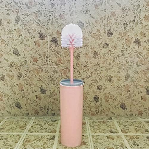 Wionc Deep Cleaning Vaso vaso sanitário pincel slim compacto plástico e suporte com tampa de tampa para armazenamento