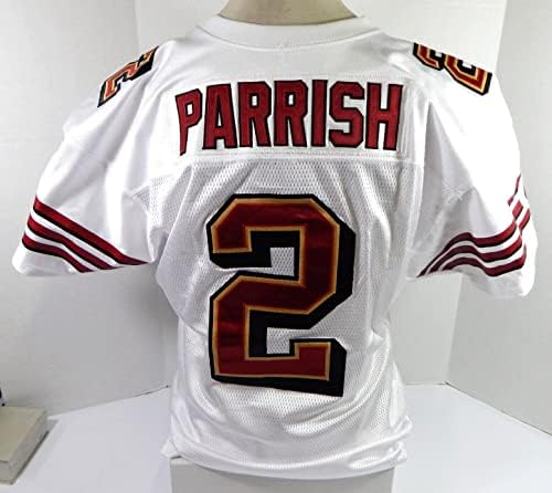 2007 San Francisco 49ers Ken Parrish 2 Jogo emitido White Jersey 44 DP35668 - Jerseys de Jerseys usados ​​na