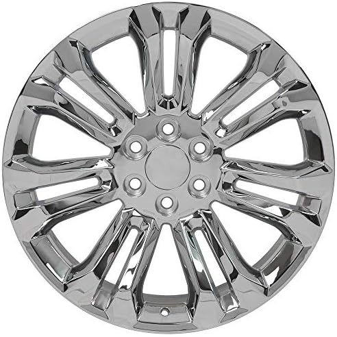 OE Wheels LLC Rims de 22 polegadas se encaixa Chevy Silverado Tahoe Sierra Yukon Escalade CV43B 22x9 BIRS