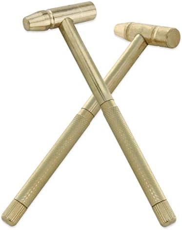 Chenjin 6 em 1 Micro mini Multifuncional Centro de Copper Hammer Hammer Hammer Hand Tool Gold