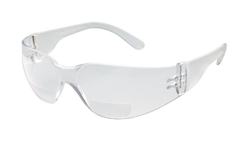 Gateway Safety 46mc20 Starlite Mag Glasses, ampliação de dioptrias 2.0, lente clara, templo claro