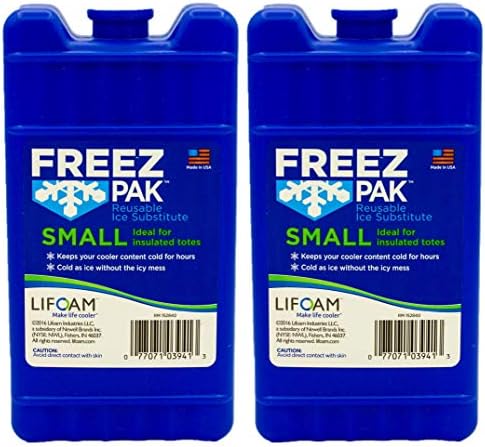 Freez Pak reutilizável embalagens de gelo para lancheiras e refrigeradores