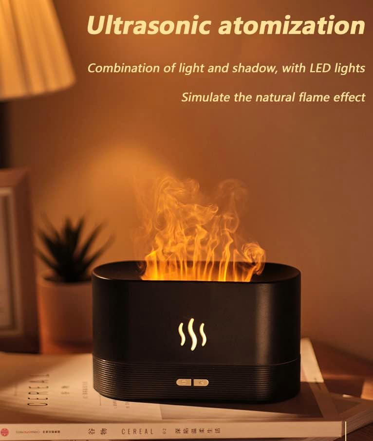 180ml USB simulação de óleo essencial Flame Flame Ultrassonic umidificador doméstico Office Air