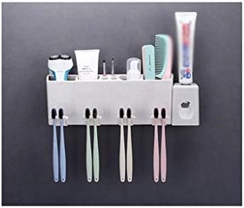 Tfiiexfl japonês de dentes de dentes de parede japoneses, plástico amigável de abdominais, suportes de copo de escova de dentes do tipo de parede tipo de parede tipo de parede