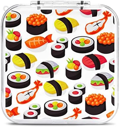 Caixa de armazenamento de cartas de jogo Sushi Caixa de organizador de proteção duro para nintendo switch