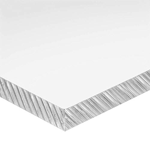 Folha de plástico de policarbonato transparente de vedação por esterlina, 1/8 ”de espessura x 24” de largura x 48