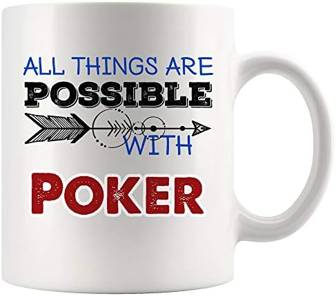 Todas as coisas possíveis canecas de caneca de pôquer canecas de chá canecas | Amante Inspirational motivação