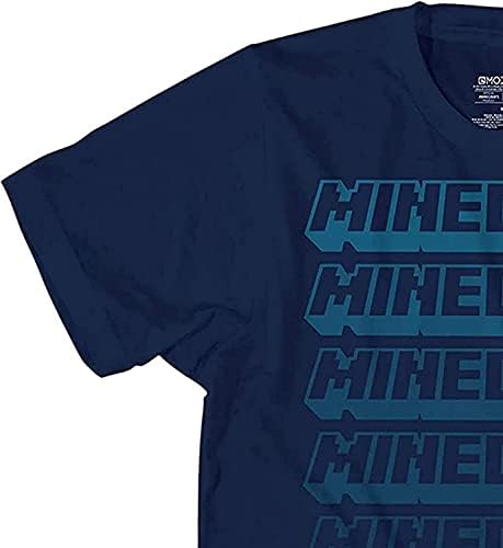 T -shirt de videogame de garotos do Minecraft - Face Creeper Black and Green - Camisa Oficial