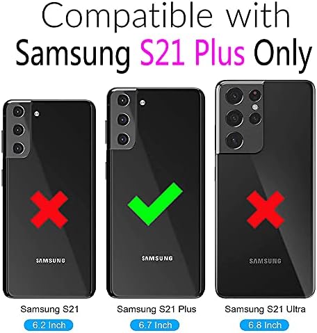 Compatível com Samsung Galaxy S21 Plus GLAXAY S21+ 5G PARTE OUTO DE CARTÃO DE CASA DE CASA DE