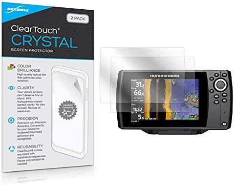 Protetor de tela BoxWave® para Humminbird Helix 7 Chirp GPS G2N, [ClearTouch Crystal] HD Skin - escudos