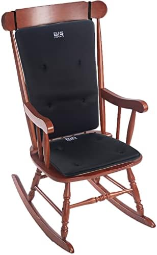 Conjunto de almofadas de cadeira de balanço de hipopótamo, almofada de cadeira de espuma de memória com