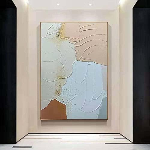 ZZCPT Modern Abstract Painting 3D Pintura decorativa Novas pinturas de estilo chinês, abstrato de óleo
