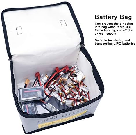 Bolsa de bolsa segura para bateria LIPO Bolsa de documentos à prova de fogo com zíper seguro Bolsa de zíper seguro